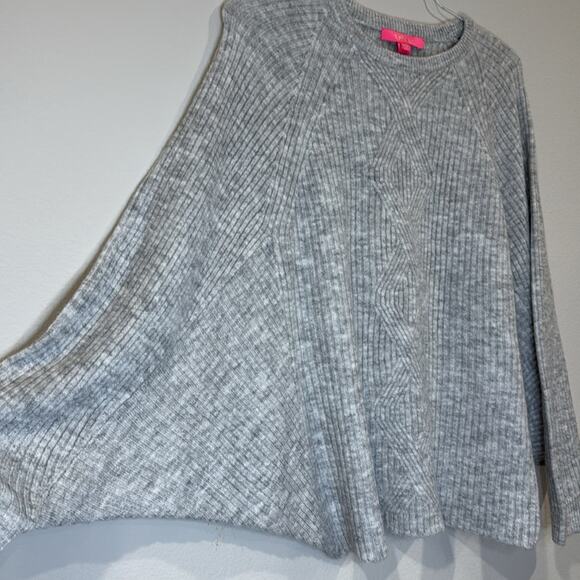 NWT Lilly Pulitzer Arienza Dolman Heathered Lunar Gray Knit Sweater Size XXS - Picture 3 of 9